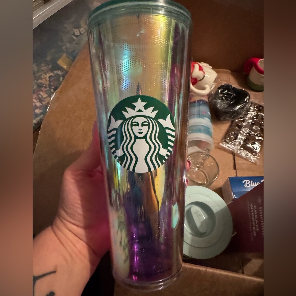 Starbucks Iridescent mermaid tumbler like new RARE